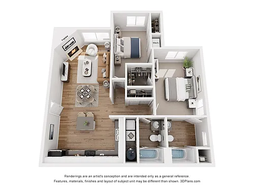 Floor plan Residence 6 Upgraded