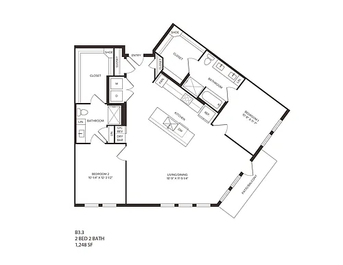 Floor plan B33