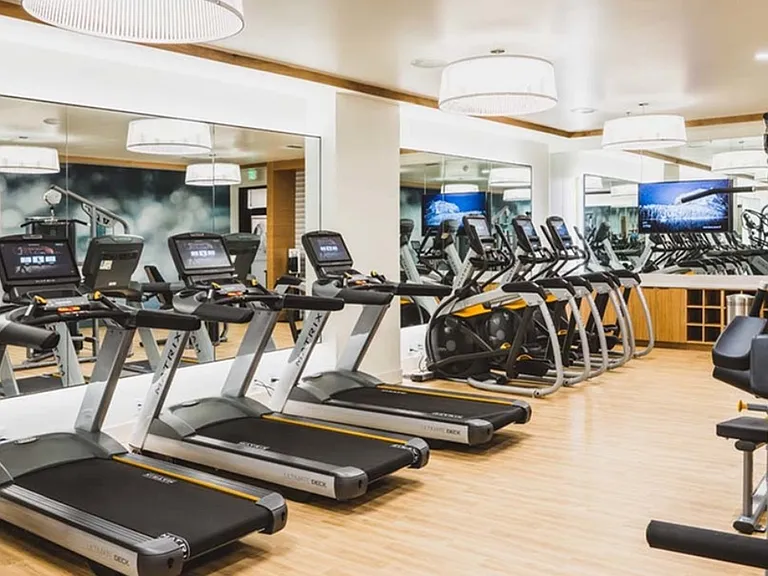 Cardio stations at the club-quality fitness center!