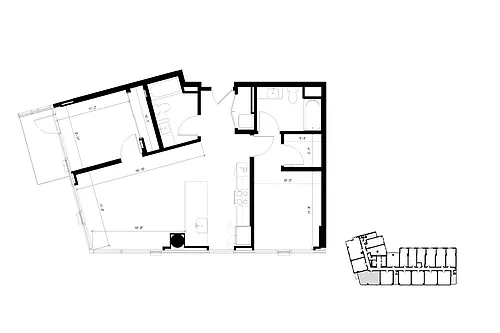 Floor plan C2 2 Bedroom