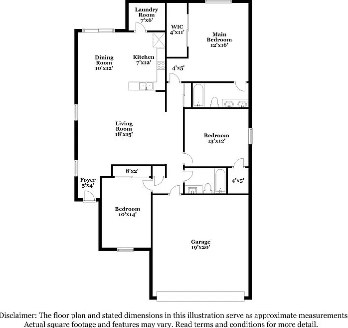 3 bed, 2.0 bath, 1435 sqft, $1,910 — Photo 2