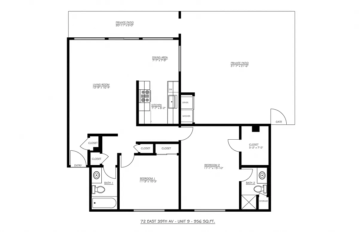 Floor plan 2X2