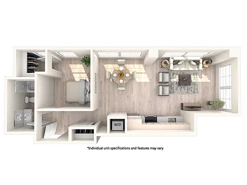 Floor plan 1X1 J