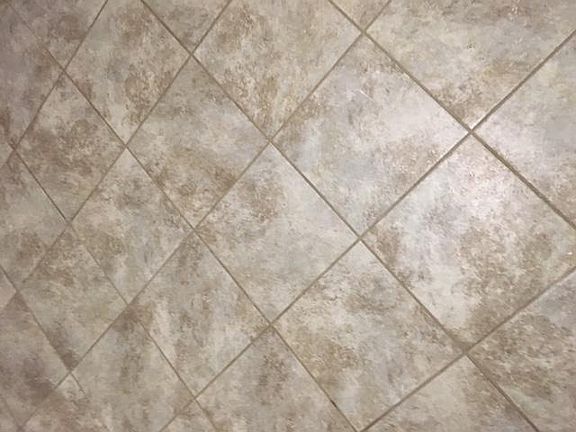 Newly Tiled Bathroom Floor