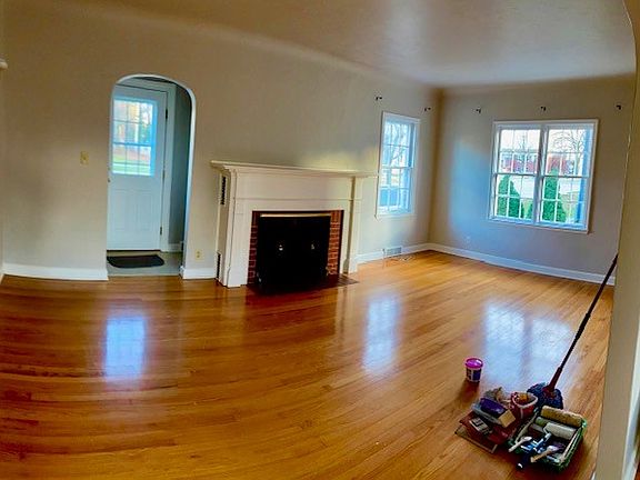Living room. Very nice hardwoods.