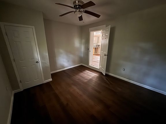 The bedrooms are also equipped with ceiling fans and built in closets.