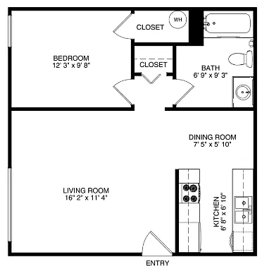 Floor plan 1 BED