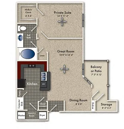 Floor plan Creekbend
