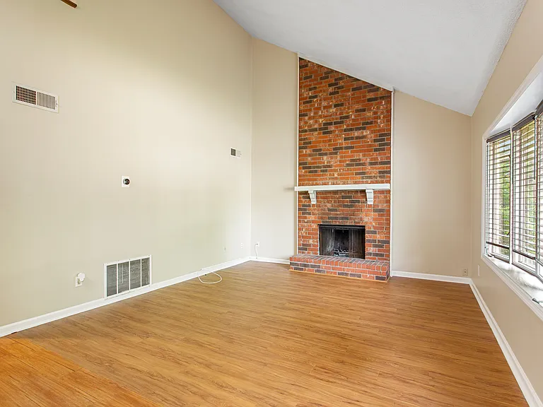 Large living room with hardwood floors