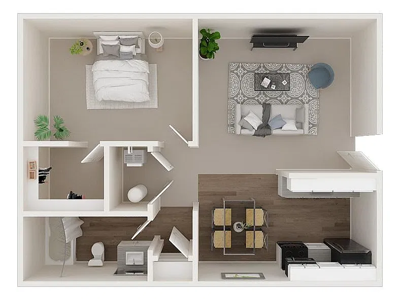 Floor plan 1X1 590