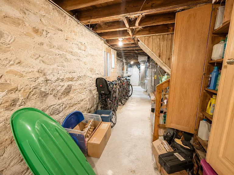 Private basement with bulk head