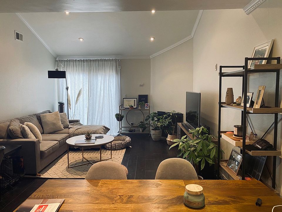 Living Room with large dinning room