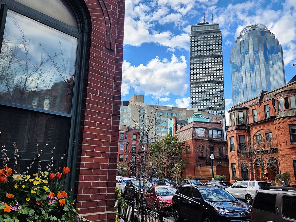 View from building entrance