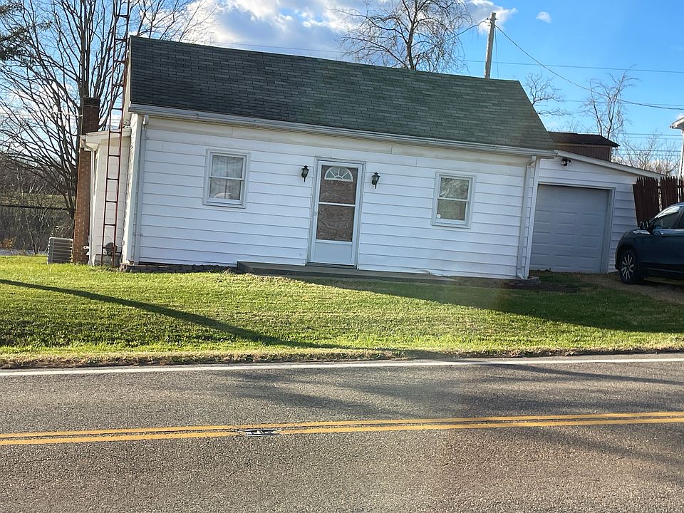 Front of house and garage