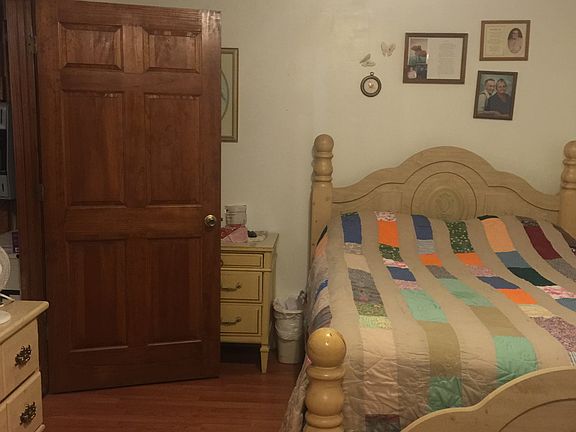 bedroom off entry room