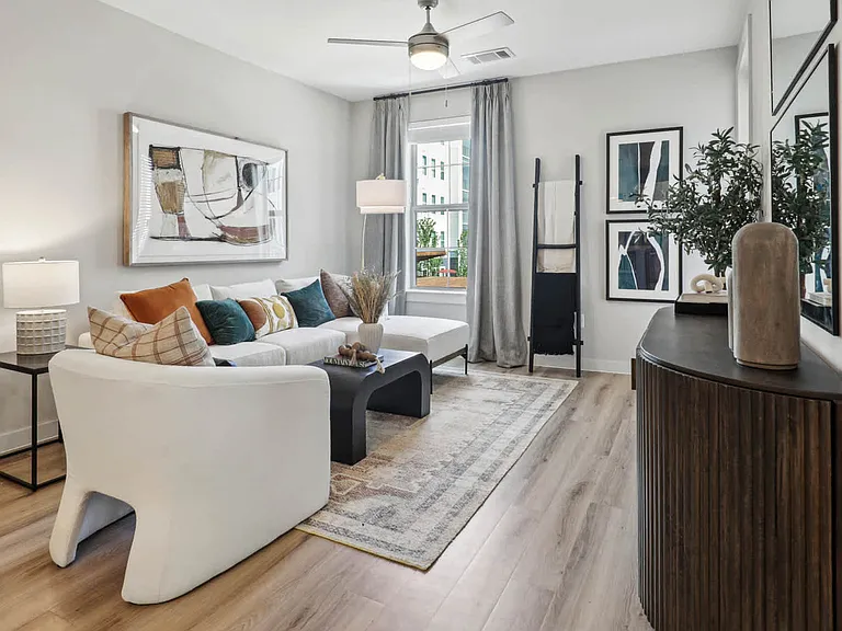 Living Room with Hard Surface Flooring