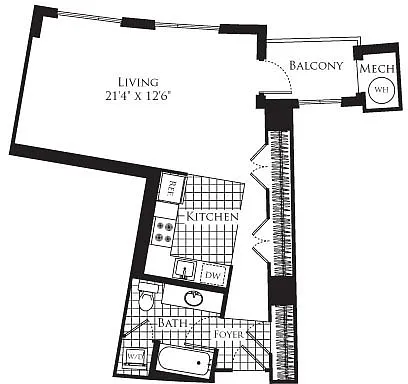 Floor plan Studio- 591