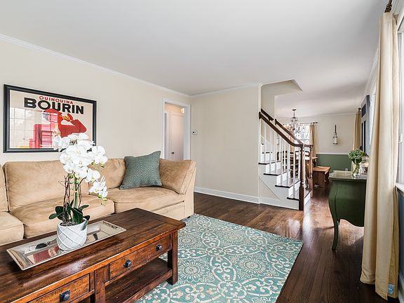 Freshly refinished hardwoods