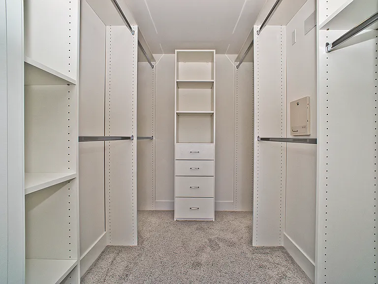Master Bedroom with Walk-In Closet with Built-In Organizers
