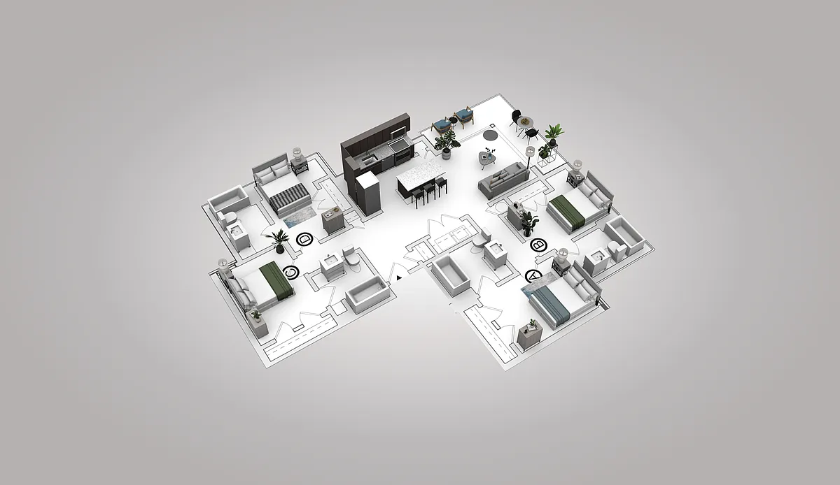 Floor plan Co-living 4B
