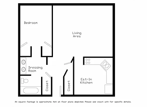 Floor plan One Bedroom