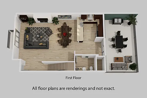 Floor plan 2 Bedroom + 2 Bath
