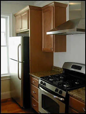 kitchen stove wall