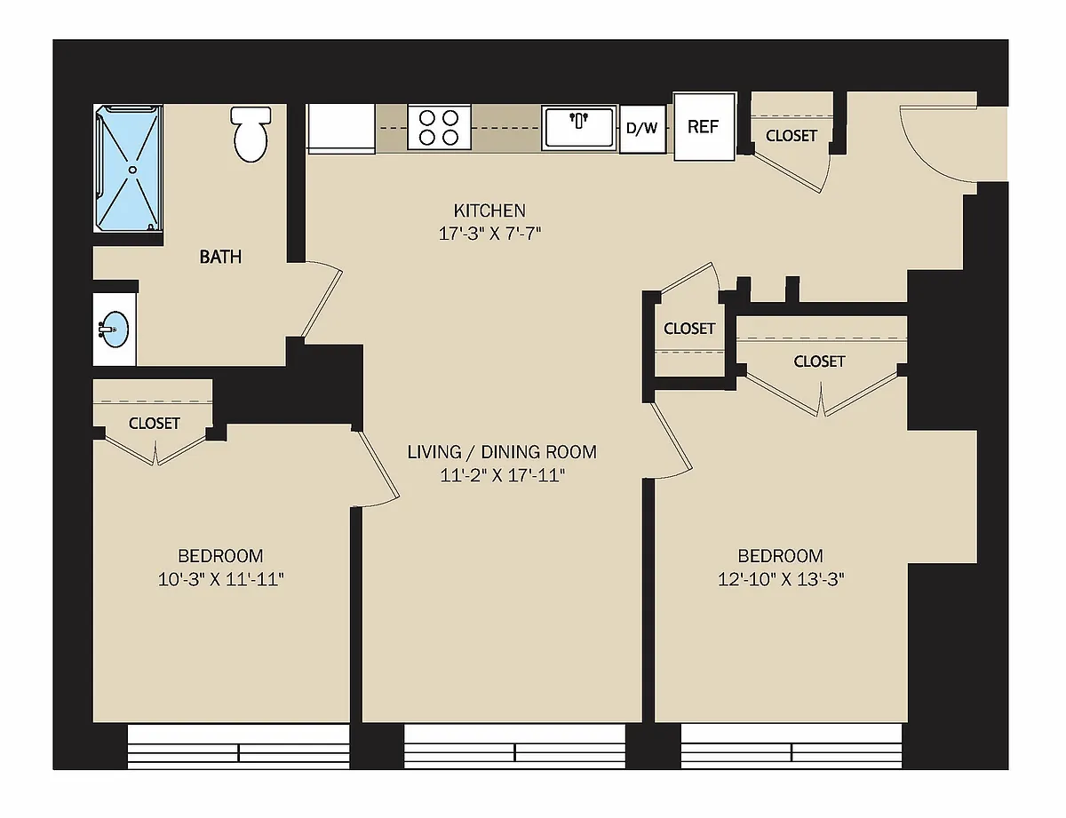 Floor plan 2 Bedroom