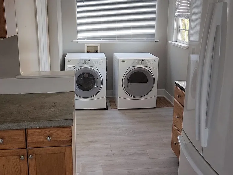 Washer and dryer inside house