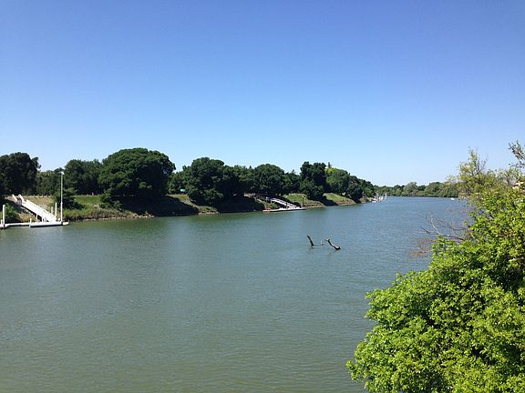 River across the street