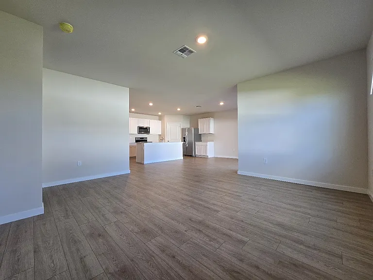 From living room to kitchen