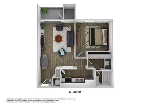 Floor plan Classic Smaller One Bedroom