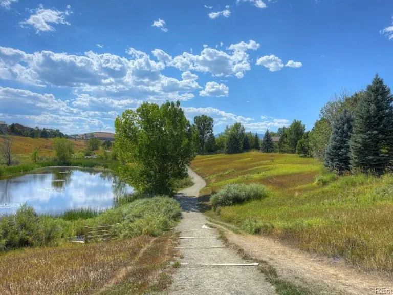 View and trail immediately across street from Condo