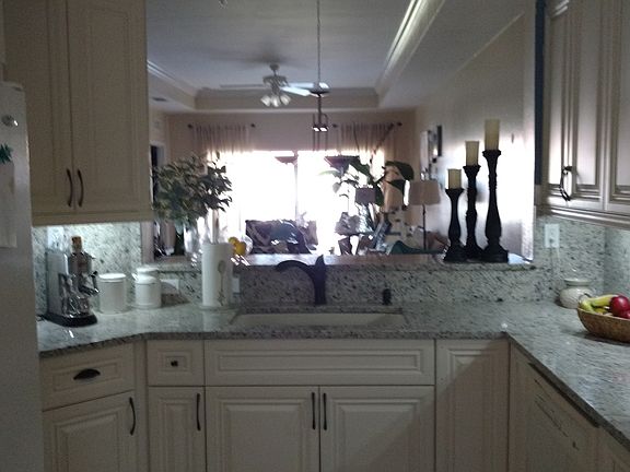 Granite countertops Wood cab