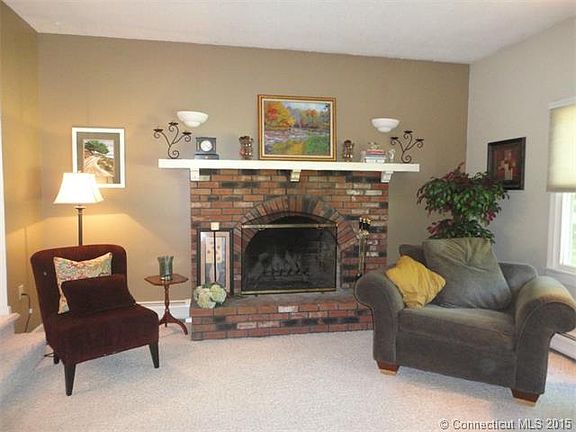 living room with fireplace