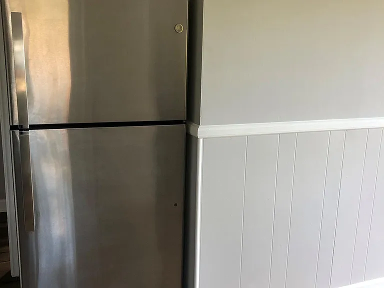 new stainless steel fridge