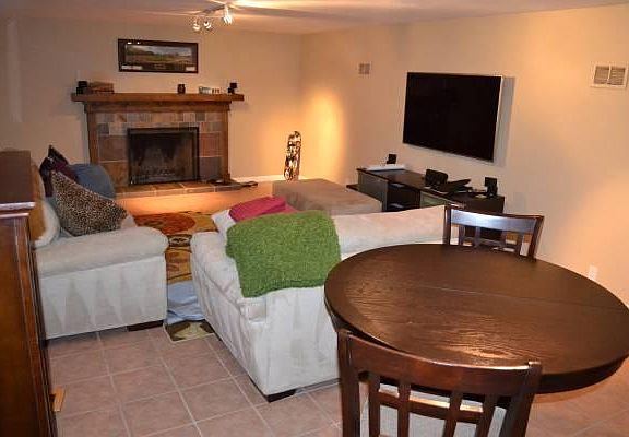 fully finished basement with 3/4 bathroom