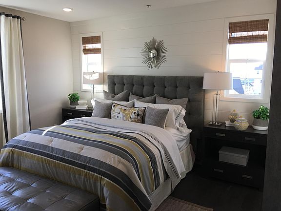 Master Bedroom in furnished model