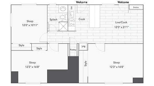 Floor plan Dover Deluxe Renovated