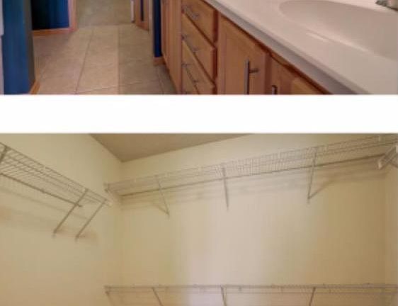 1.Master bathroom
2.Closet