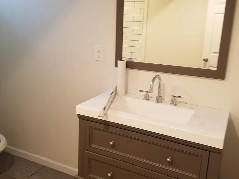 Basement bathroom