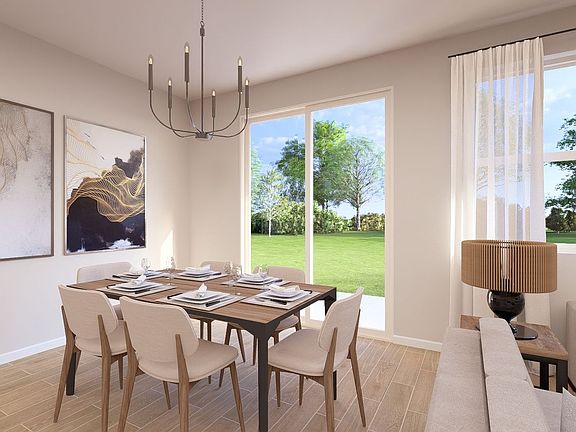 Villa 1 Dining Room - Artist Rendering