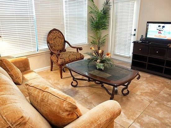 Living Area with Flat Screen TV