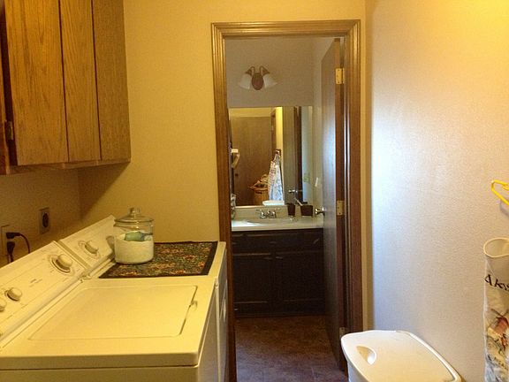 Indoor laundry and half bath