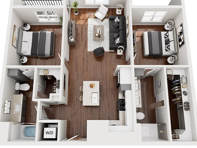 2 Bedroom | 2 Bath | 1115 SF 2 Bedroom | 2 Bath | 1115 SF