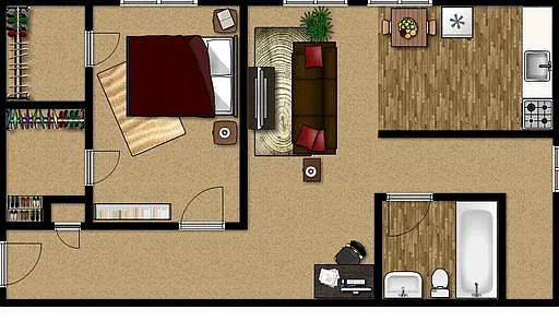 Floor plan One Bedroom