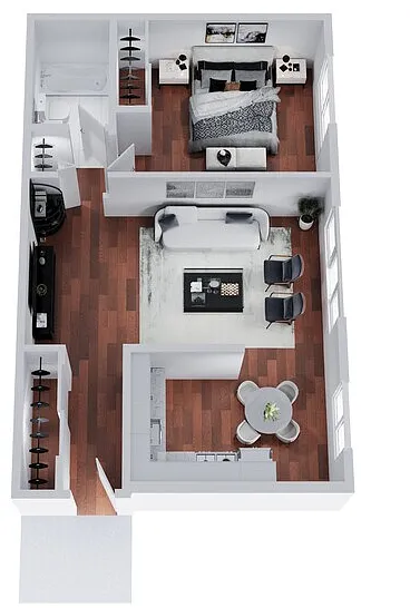 Floor plan One Bedroom
