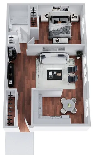 Floor plan One Bedroom