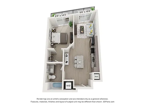 Floor plan 1C