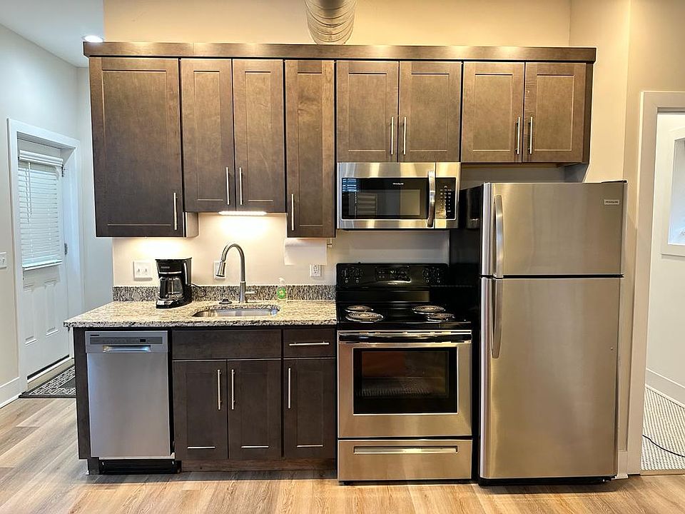 Full Kitchen with Dishwasher. All flatware, silverware, utensils included